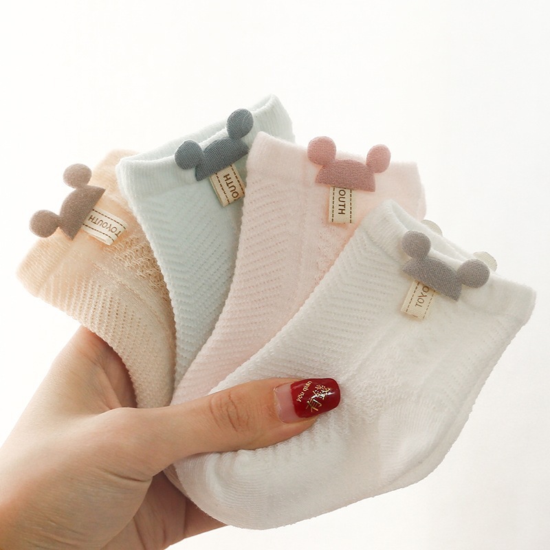 Children's summer thin cotton breathable socks for new born for…