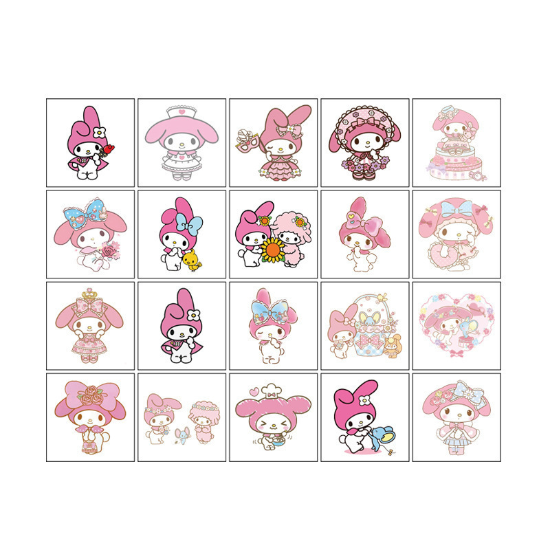 Cross-Border New My Melody Tattoo Stickers Cartoon Tattoo Stickers Disposable Tattoo Birthday Party Water Transfer Stickers Cross-Border New My Melody Tattoo Stickers Cartoon Tattoo Stickers Disposable Tattoo Birthday Party Water Transfer Stickers