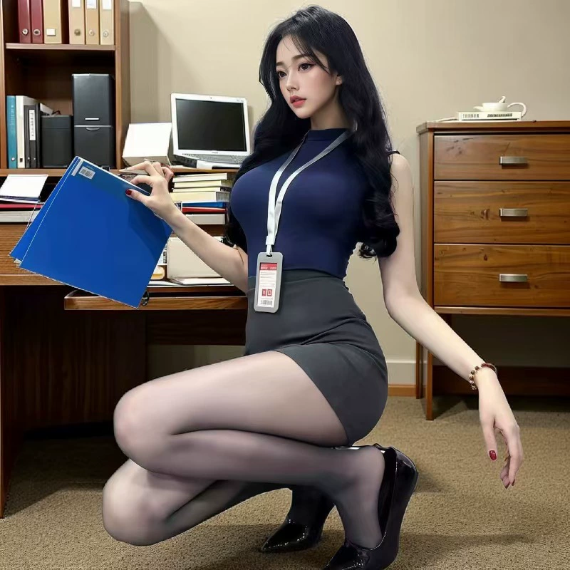 寑慕 Sexy uniform, set, underwear sleevless, hip-accented
