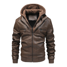 跨境男士休闲pu皮衣外套潮外套 亚马逊ozon 欧美尺寸春秋皮衣外套