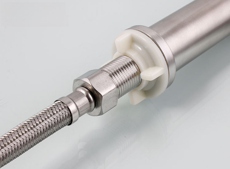 Single cold faucet stainless steel brushed basin faucet single hole laundry sink basin basin faucet wholesale