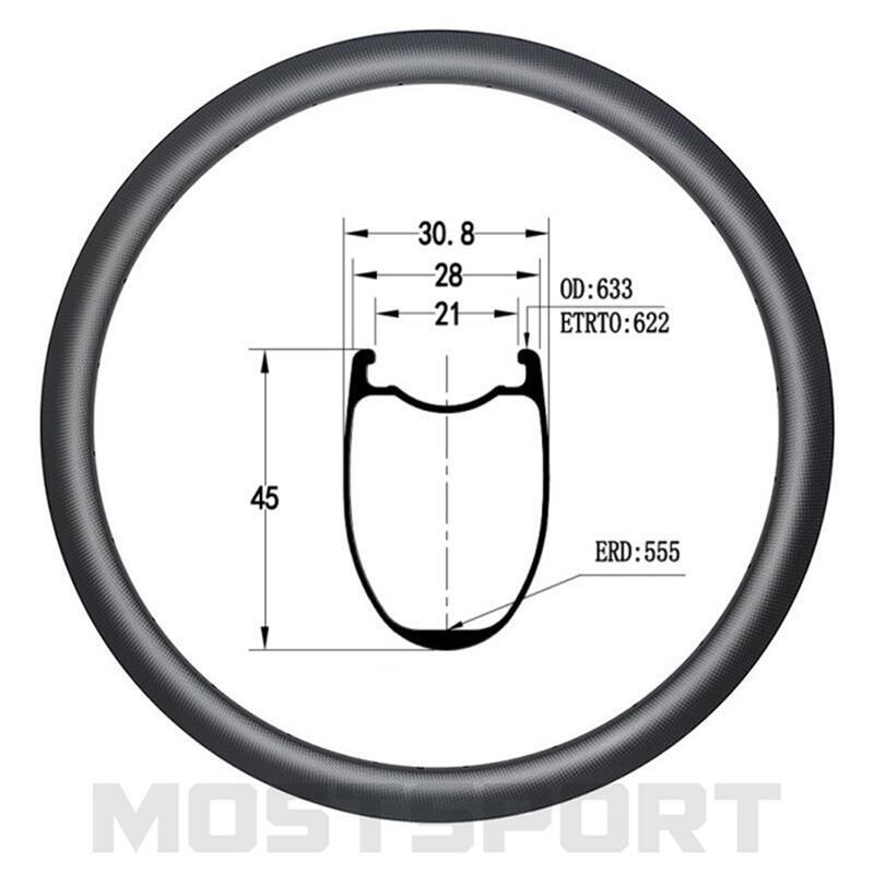 700C Road Disc Brake Carbon Fiber Rim 45mm High 28mm Wide Gravel City Bike Special 700C Road Disc Brake Carbon Fiber Rim 45mm High 28mm Wide Gravel City Bike Special