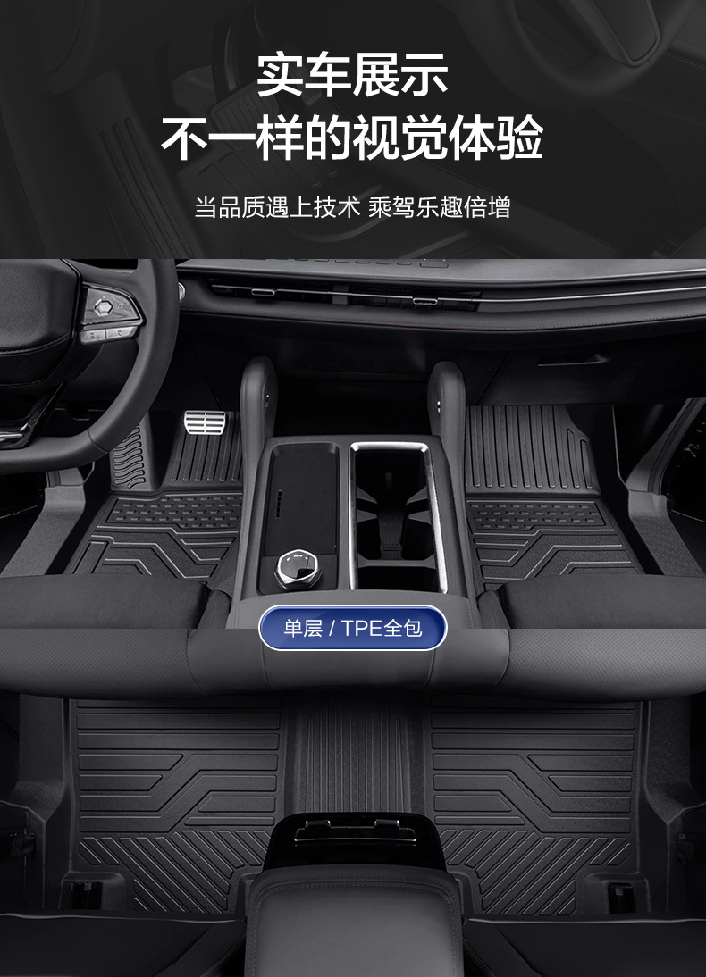 Suitable for Changan Hunter K50, full-coverage specialized car interior modification accessories, TPE carpet floor mats