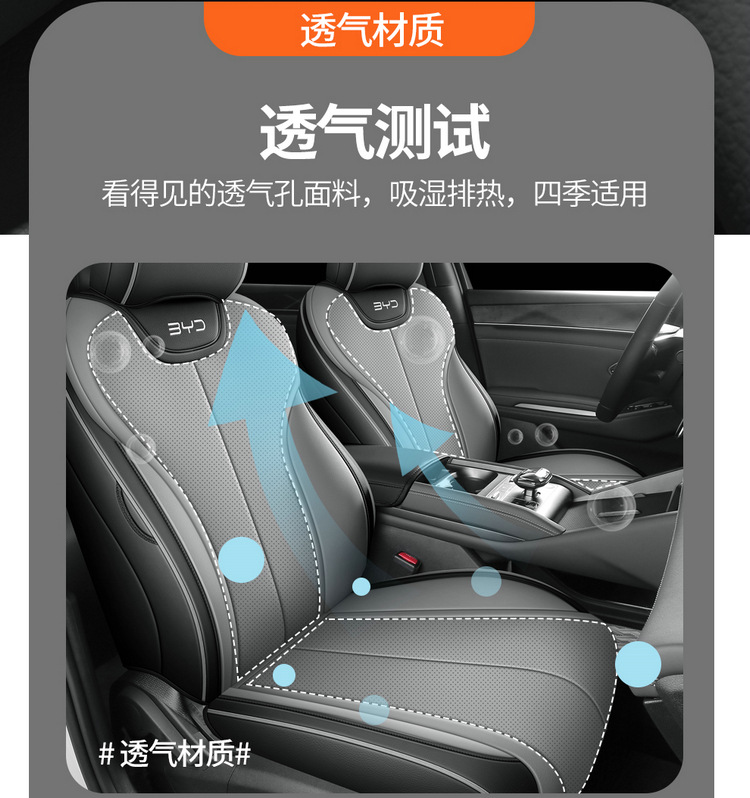 Byd Qin L Qin Max 2025-2026 Qin Plus Car Seat Covers, Custom-Made Full Surround Seat Cushion Covers