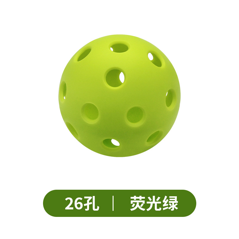 피크 볼 형광 녹색 26 구멍 (실내)