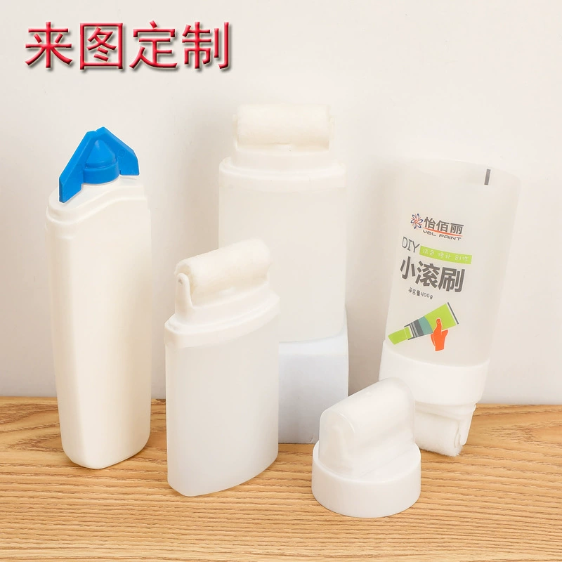 Huangyan Factory Индивидуальная латексная краска Маленькая роликовая щетка без мертвого угла Одна кисть Белая маленькая роликовая щетка Латексная краска Маленький валик