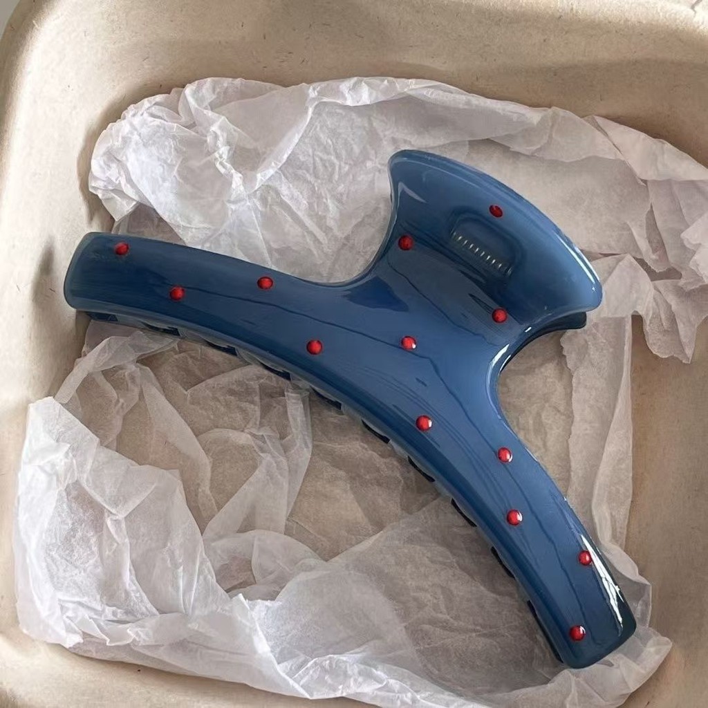 2#Blue polka dot clothes hanger 11.5cm