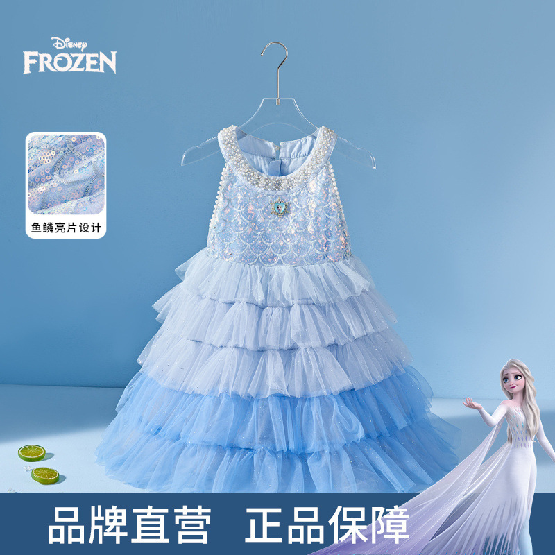 Disney Children's Clothing Elsa Girls' Princess Dress Kidsren's Dress 2026 Mesh Skirt Sleeveless Tutu Skirt Disney Children's Clothing Elsa Girls' Princess Dress Kidsren's Dress 2026 Mesh Skirt Sleeveless Tutu Skirt