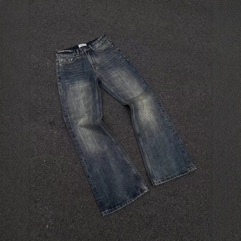 2026 Japan Okayama Bamboo Festival Sunset Gradient Washed Vintage Leg-Slimming Bootcut Flared Loose Jeans for Men 2026 Japan Okayama Bamboo Festival Sunset Gradient Washed Vintage Leg-Slimming Bootcut Flared Loose Jeans for Men