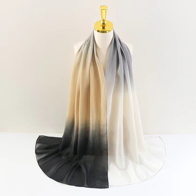 Women's Basic Gradient Color Polyester Silk Scarf display picture 8