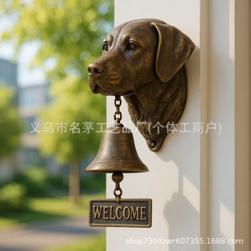跨境新品Basset Hound Welcome Doorbell 动物系列欢迎光临门铃|undefined