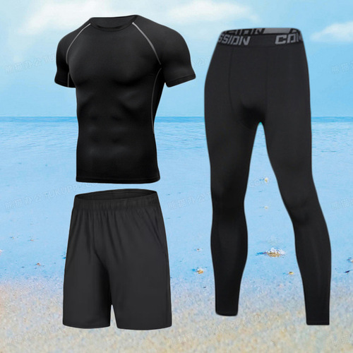 Cross-border large size fat swimsuit suit, men's split full-body long-sleeved pants, sun-protection, quick-drying, warmth, snorkeling, jellyfish diving
