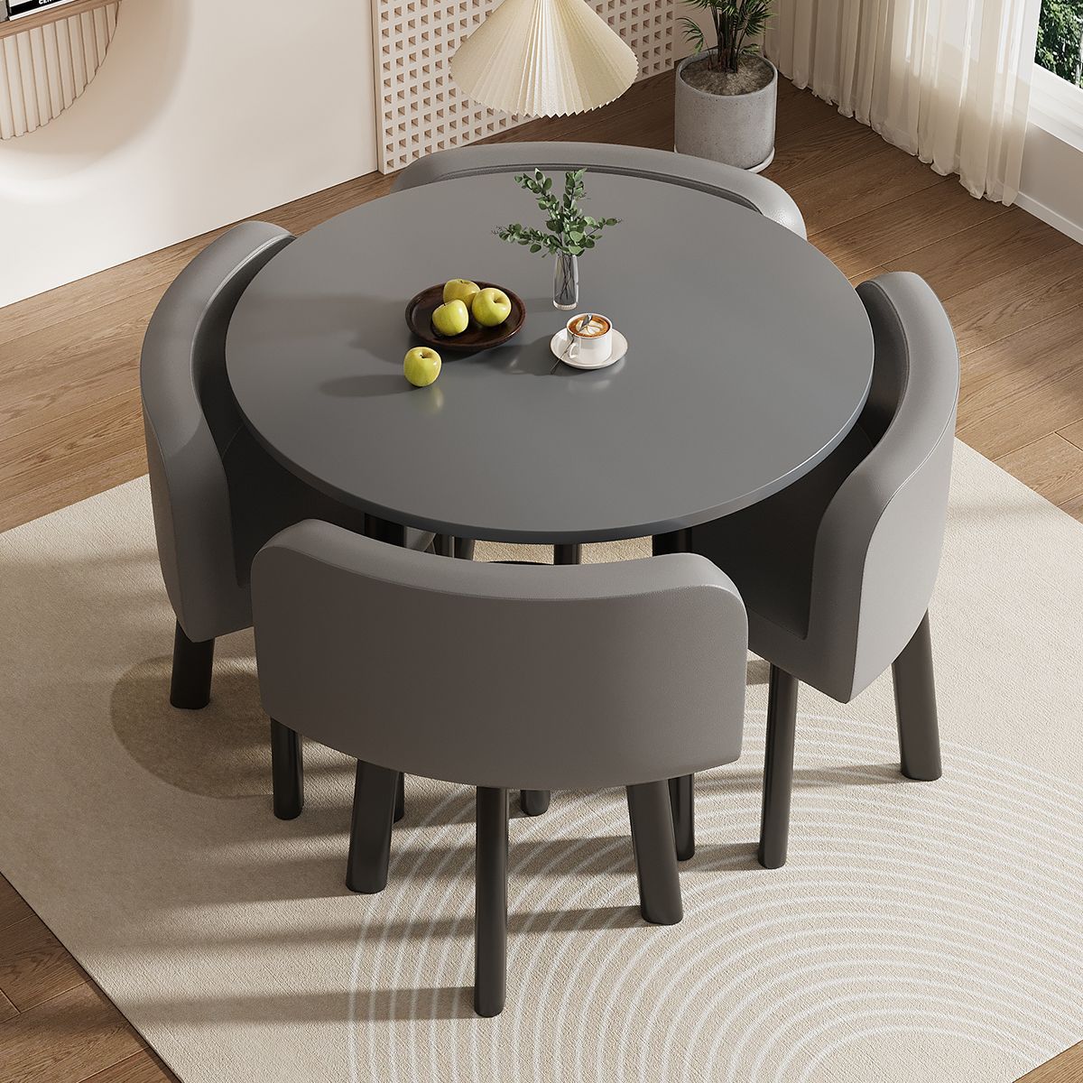 Mesa y silla de negociación simple mesa redonda de recepción de negociación casual mesa de recepción mesa comercial de té de leche y postres mesa y silla image 15