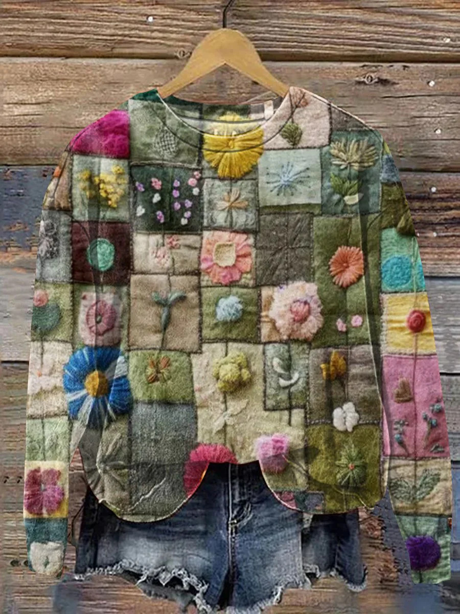 Felpa con cappuccio a maniche lunghe con scollo rotondo e motivo creativo 3D stampato autunno inverno 2025, moda donna_voghion.com