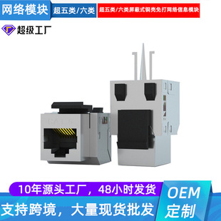 Manufacturer Wholesale Category 5E and Category 6 Information Modules, Punch-Free Network Information Modules, 19inch Cabinet Patch Panels
