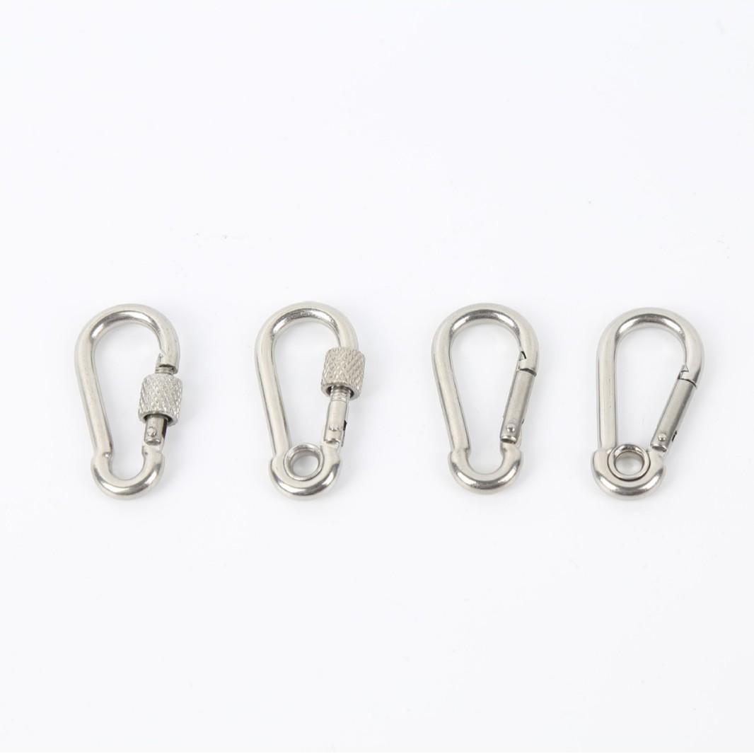 304 stainless steel spring carabiner climbing safety hook safety…