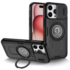 iPhone16ProMax バラエティウルフ携帯電話ケース Apple 15Pro スライドウィンドウブラケット 14 保護カバーに適しています。