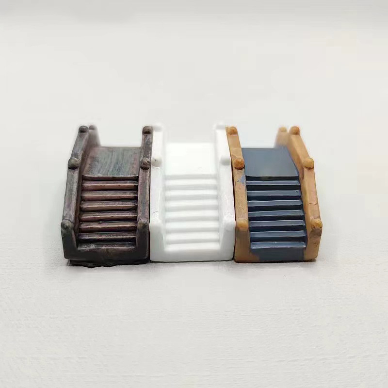 Artificial puente de madera decoración PVC pecera paisaje jardinería ornamental paisaje decoración escritorio verde planta paisaje