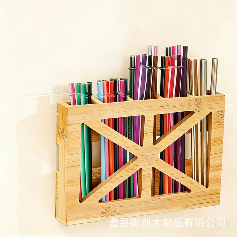 Wooden Cabinet Door Straw Storage Box, Peelable Adhesive Straw Holder, Dry and Ventilated Storage Rack Wooden Cabinet Door Straw Storage Box, Peelable Adhesive Straw Holder, Dry and Ventilated Storage Rack