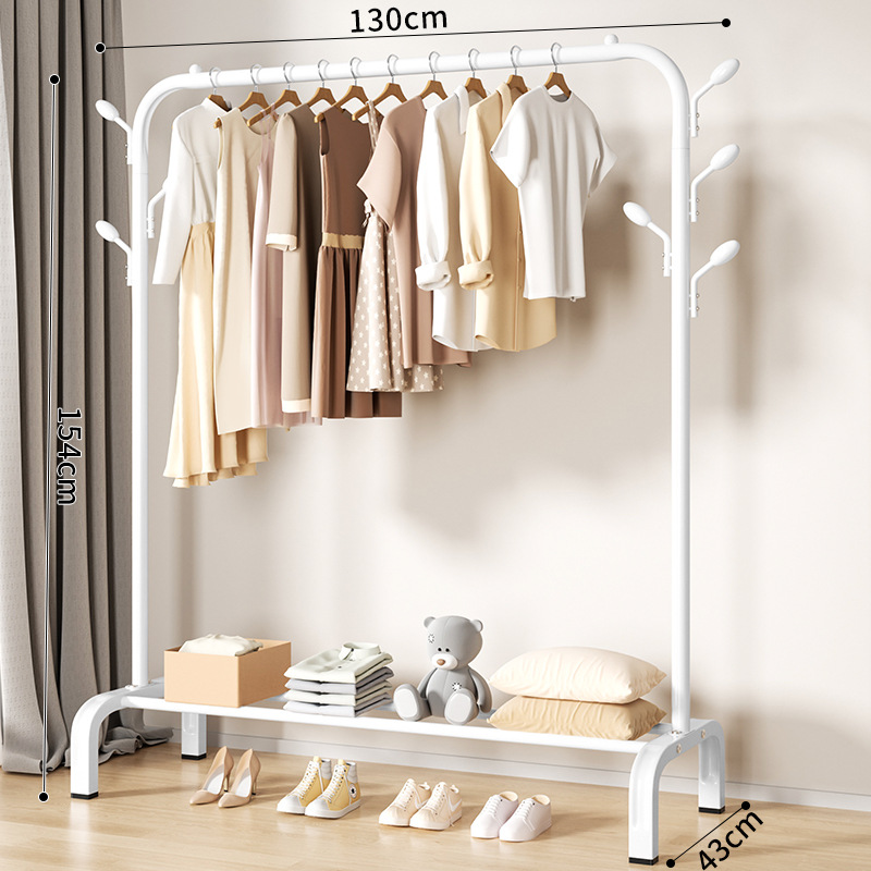 percha de ropa simple piso plegable balcón secado estante de ropa doméstico dormitorio doméstico varilla de secado plegable percha de ropa