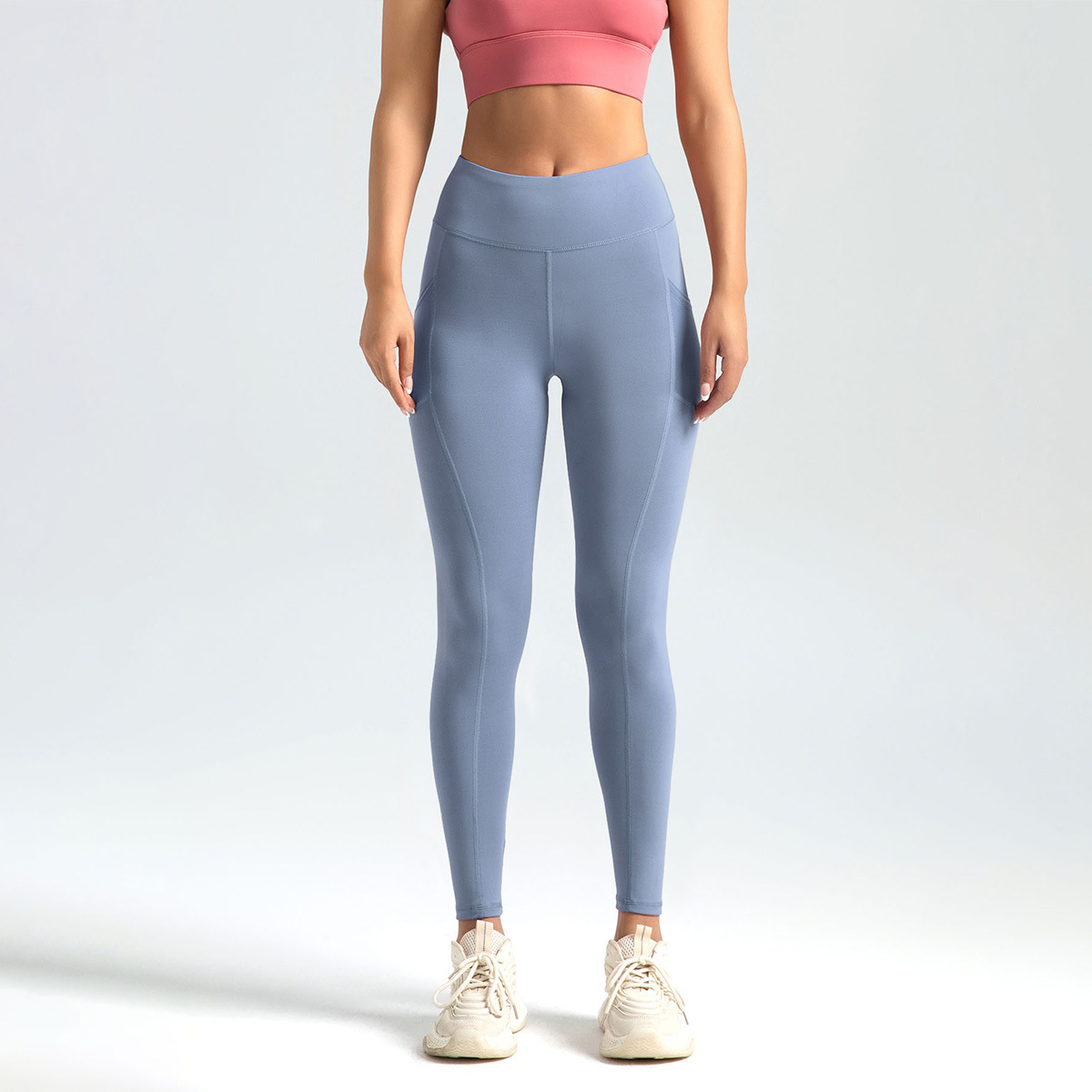 Zona especial transfronteriza deportivo pantalones de fitness pantalones de melocotón correr caderas cintura alta abdominal elástico cuerpo apretado