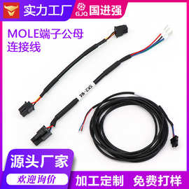 加工 MOLEX端子线 双插头公母 室内LED灯具连接线 电子设备线束