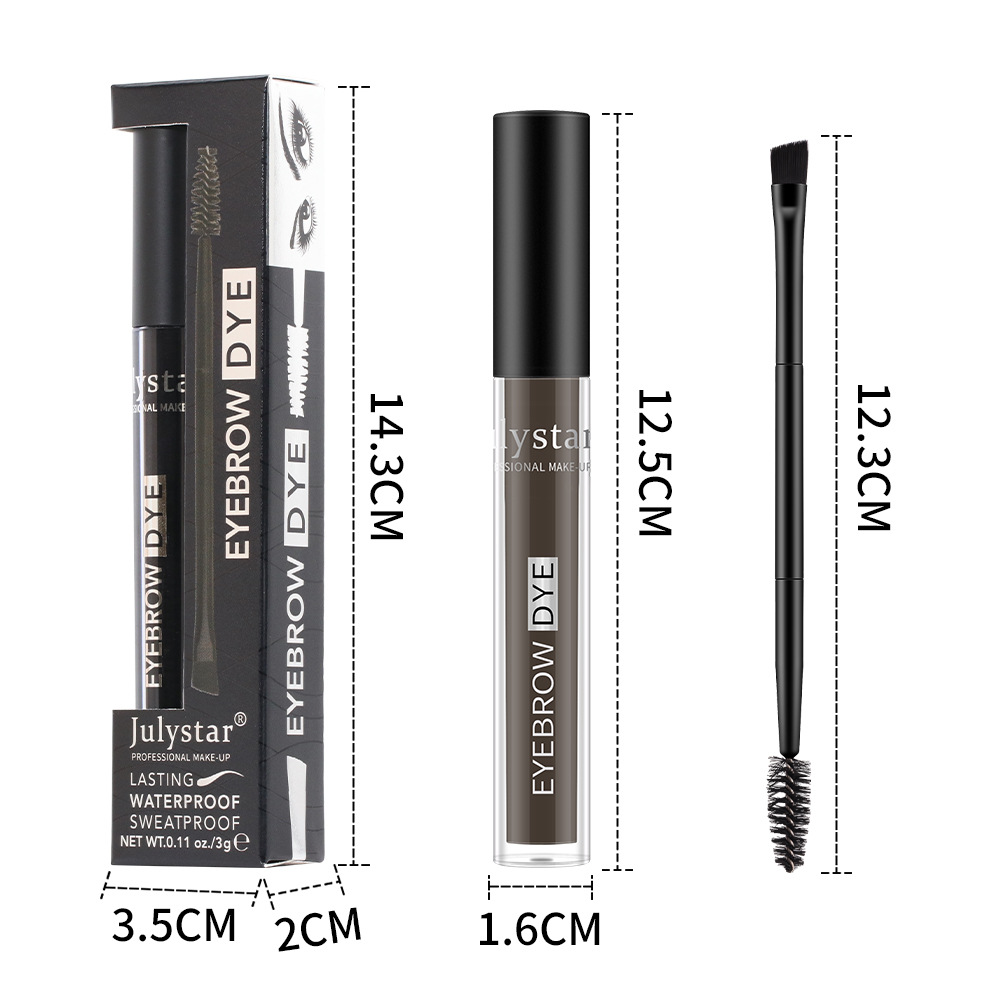 Cross-border makeup liquid eyebrow dye, double-headed eyebrow brush, wild, natural, long-lasting setting, waterproof and sweat-proof eyebrow liquid and eyebrow cream Application Scenario