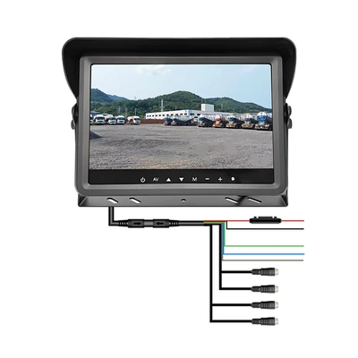 Car display Forklift Reversing Display Ahd Monitoring - 101inch-ahd-waterproof-monitor-4-channels