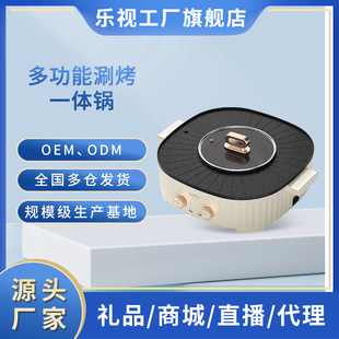 Brand Hot Pot and Grill All-In-One Pot, Multi-Functional Electric Hot Pot and Barbecue Dual-Purpose Pot, Indoor Barbecue Plate, Home Appliances, Gift Delivery