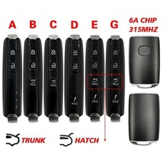 適用馬自達2/3/4鍵鑰匙BCKA-675RYA / WAZSKE11D01 315MHZ 6ACHIP