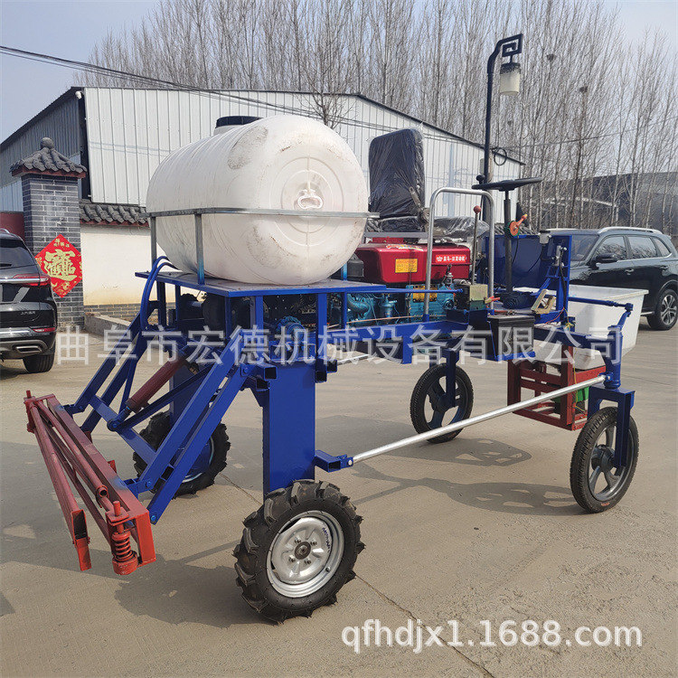玉米四轮打药机 农作物高架甘蔗喷雾器 乘坐自走式喷药机