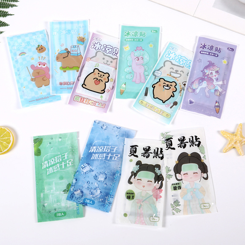 Summer cooling cartoon cute cool mobile phone, cooling patch