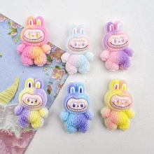 卡通可爱彩色公仔树脂配件diy手工材料手机壳发夹冰箱贴片钥匙扣