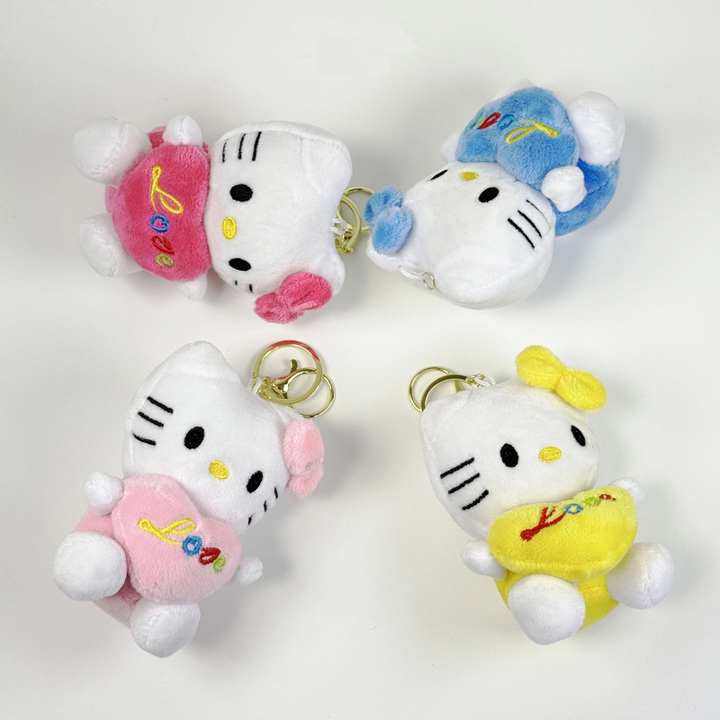网红可爱萌小猫咪挂件毛绒玩具公仔小猫包包挂饰钥匙扣布娃娃玩偶|undefined