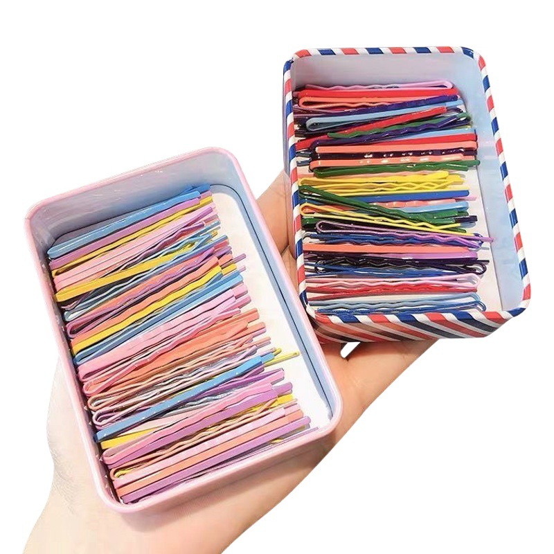 Color macaron color Bangs clip de pelo clip lateral horquilla rota Arco Iris pequeño clip chica clip esencial