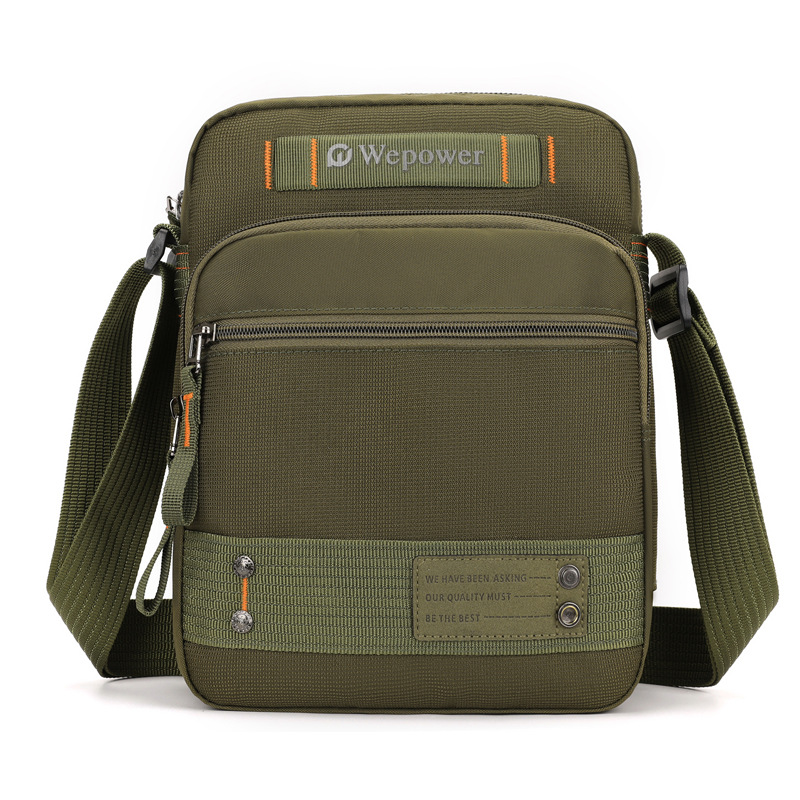 WEPOWER nuevo bolso de mensajero bolso de hombro para hombre bolso de hombre impermeable y resistente al desgaste multicapa bolso de viaje de ocio ligero