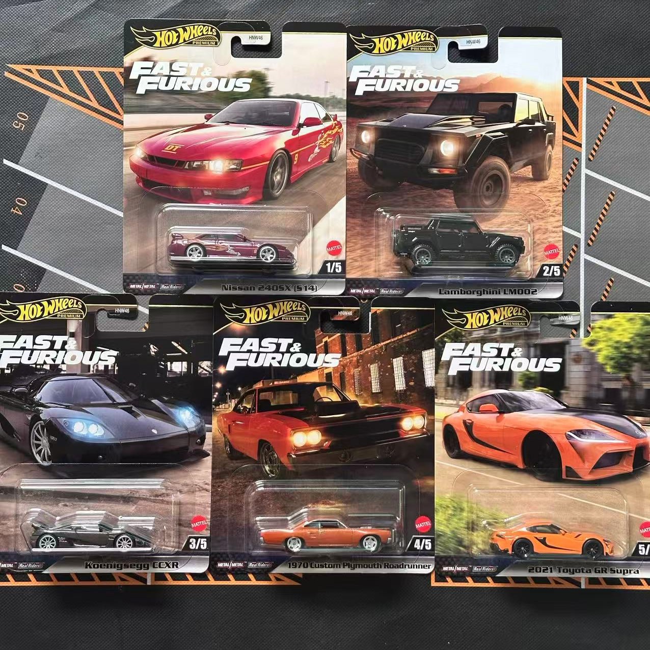 Hnw46-6l set of five vehicles