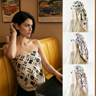 �羳���l90cmб�y����z�󷽽��z��W��ӡ���߼����^����� scarf