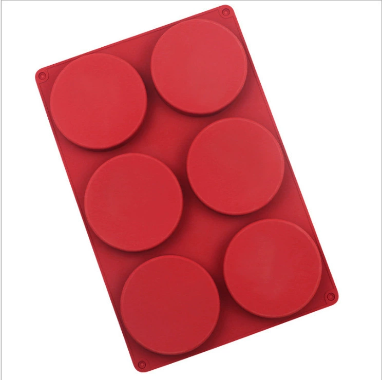 6 consecutive disc silicone cake model silicone handmade cake embryo diy baking round chocolate