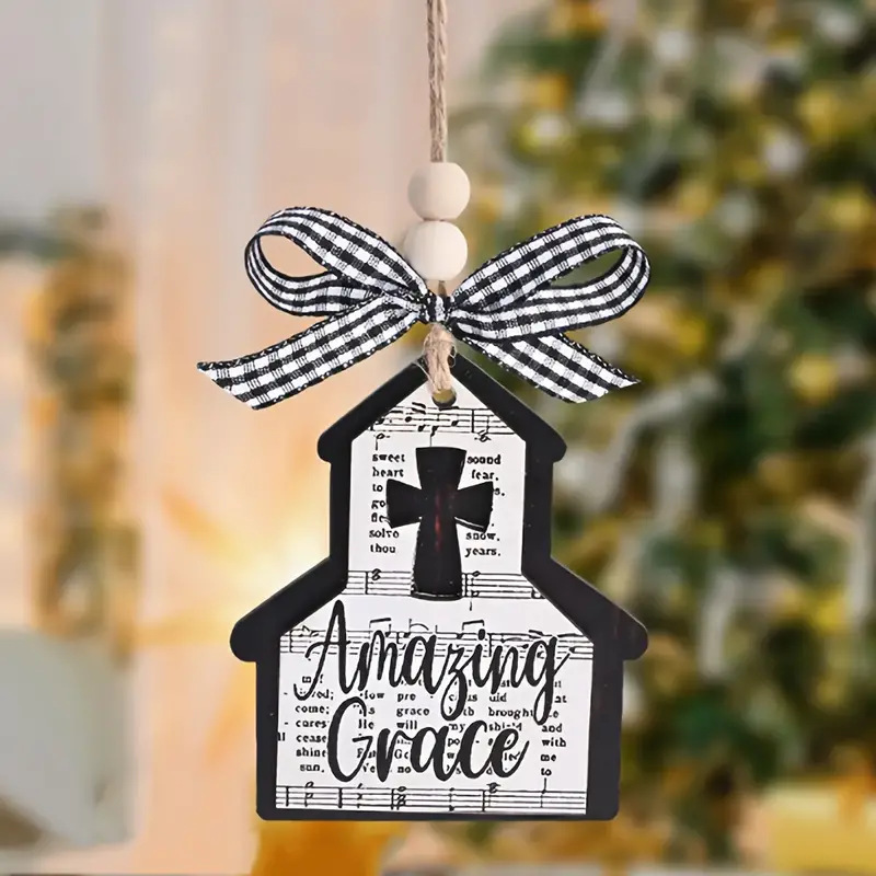 越境新居移転プレゼントクリスマスツリーのペンダント二重彫刻木造工芸品創意家庭装飾プレゼント|undefined