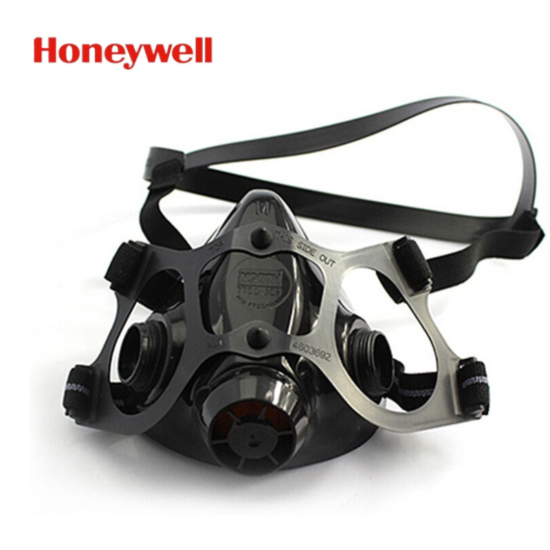 霍尼韦尔770030M 7000系列硅胶半面罩工业防烟尘化工双滤盒半面罩