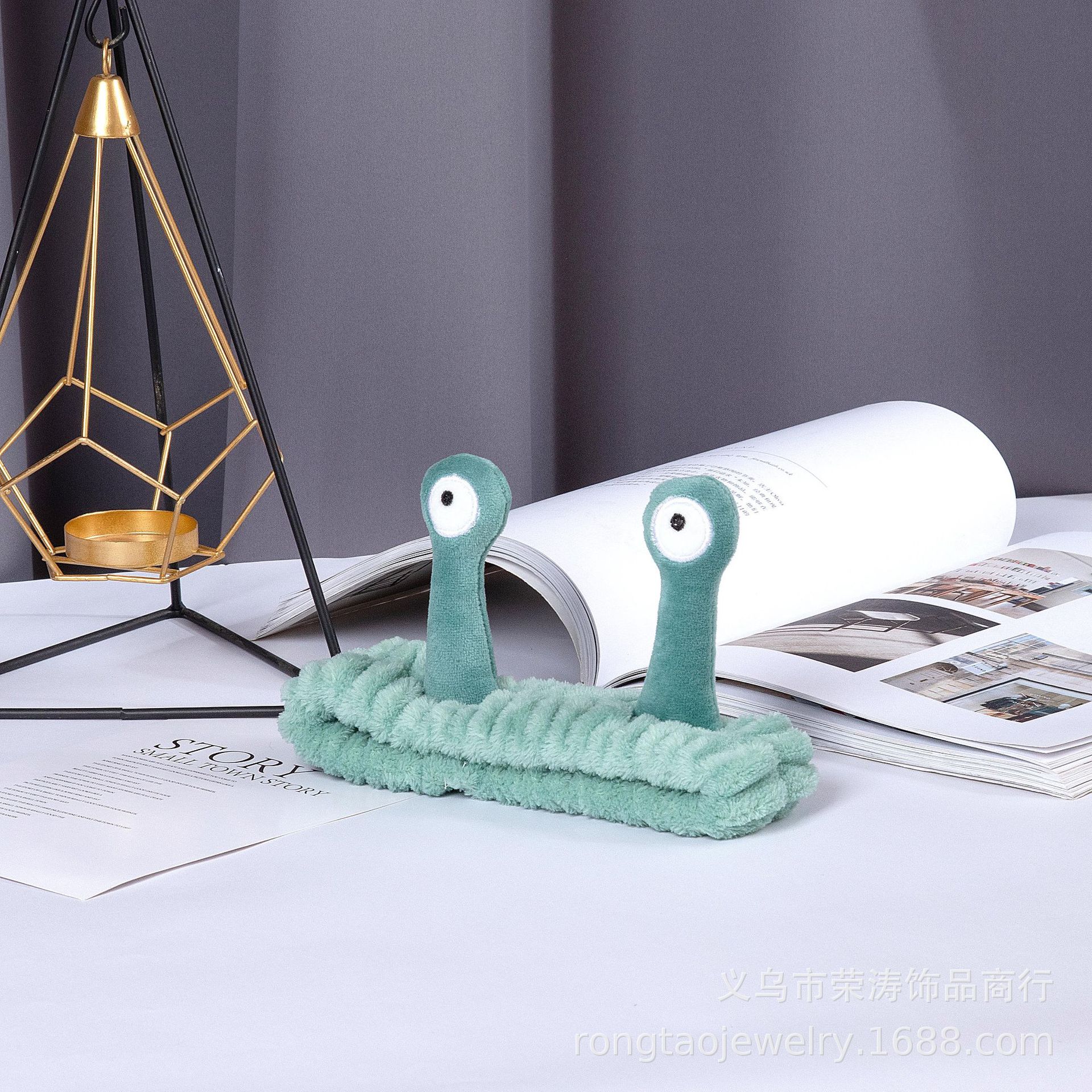 Corea del Sur Caracol de dibujos animados gran tentáculo lindo divertido creativo venta lindo lavado de cara banda de pelo Internet celebridad lavado diadema