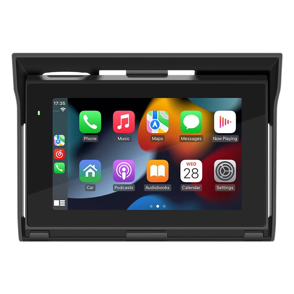 5-дюймовый мотоцикл портативный автомобильный MP5-плеер Водонепроницаемый двойной Bluetooth регистратор вождения беспроводной CarPlay