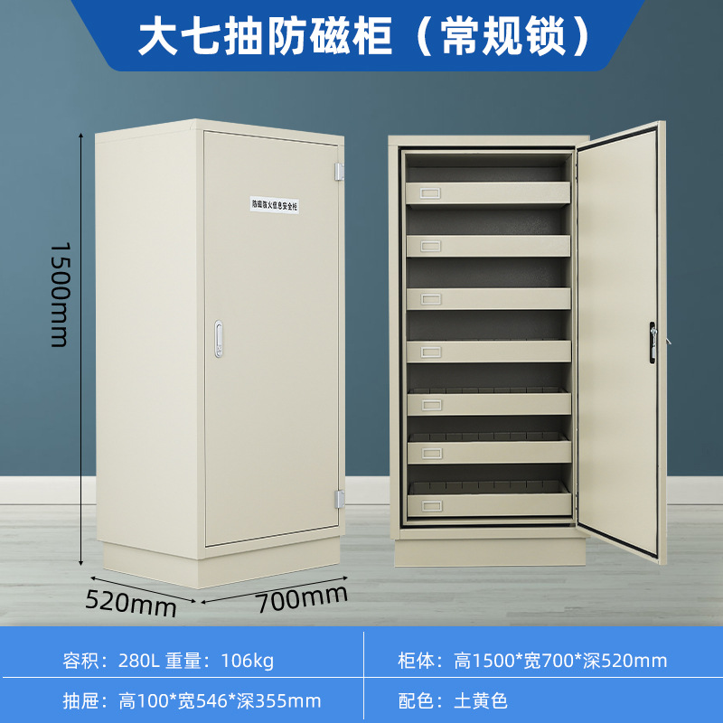 Daqi anti-magnetic cabinet (conventional lock) gray and white