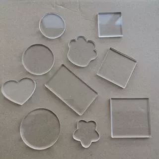 冰箱贴材料包diy手工材料自制高透亚克力板 创意模具空白亚克力片