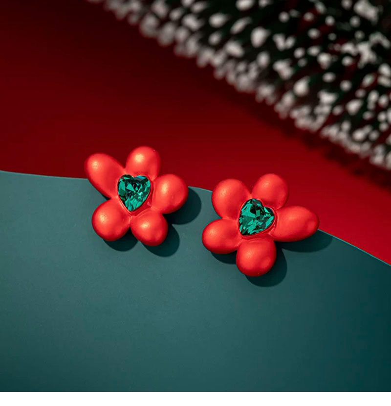 红色五片花瓣+绿爱心水晶耳钉_01.jpg
