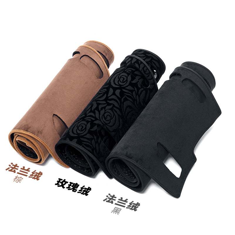 专供跨境快速发货汽车用品中控台防晒垫涤纶防滑汽车仪表台避光垫