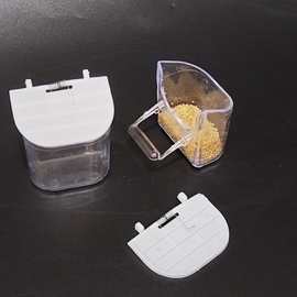 鸟用防溅食盒   外挂杯  鸟笼配件修补门