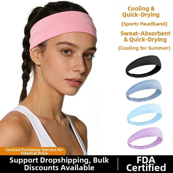 Sports Sweatband, Running Sweat-Absorbing Headband, Basketball
