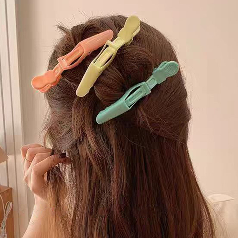 2025 New Hair Seamless Alligator Clip Haircut Makeup Artist Fixed Bangs Duck Clip Sweet Side Hairpin Hairpin Hairpin